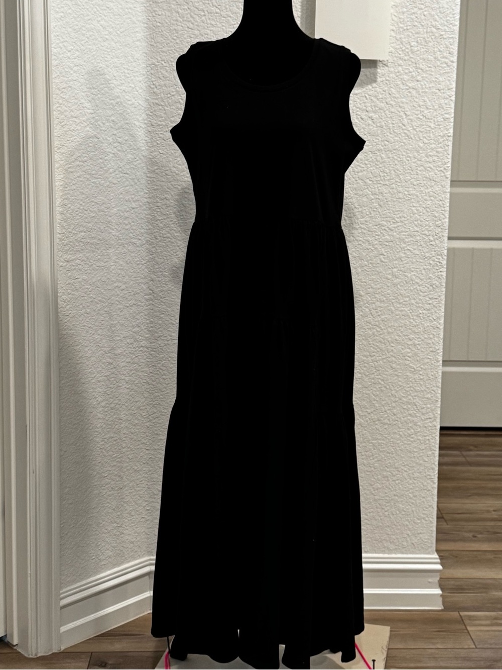 CHICOS Black Sleeveless Maxi Dress - Classic Women's Summer Dress Size 1 (8-10)